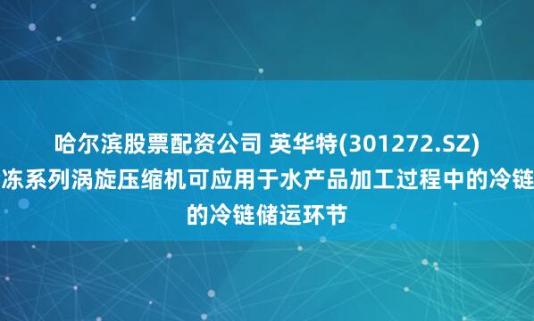 哈尔滨股票配资公司 英华特(301272.SZ)：冷藏冷冻系列涡旋压缩机可应用于水产品加工过程中的冷链储运环节